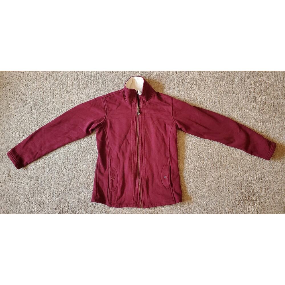 Women's Columbia Size Small Burgundy Jacket Hiking Camping Outdoors